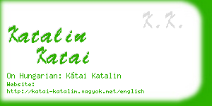 katalin katai business card