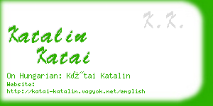 katalin katai business card